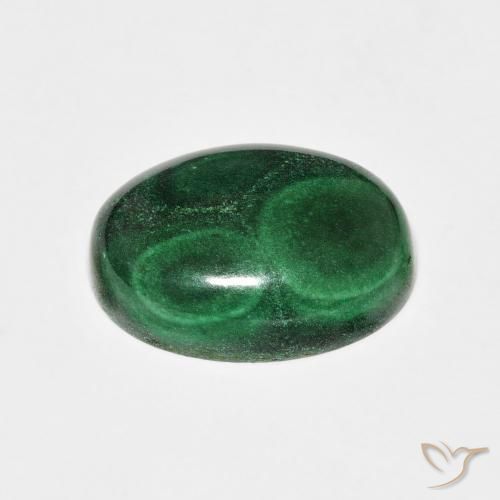 Malachite Verde naturale da 7.83 ct, Ovale, Opaco