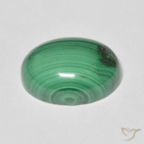 Malachite Verde naturale da 8.77 ct, Ovale, Opaco