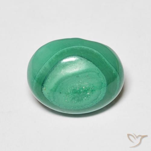 5.19ct Naturale Verde Malachite, Ovale, Opaco
