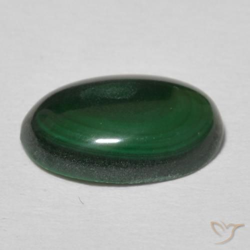 Malachite Verde multicolore naturale da 3.51 ct, Ovale, Opaco