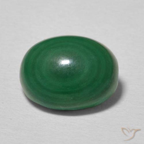 2.93ct Naturale Verde medio Malachite, Ovale, Opaco