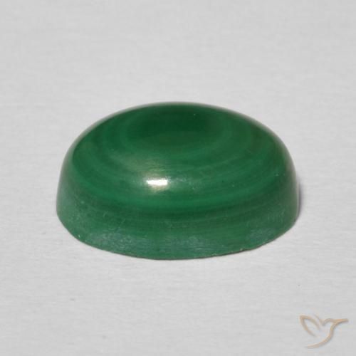 Malachite Verde medio naturale da 2.93 ct, Ovale, Opaco