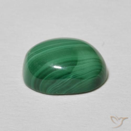 Malachite Verde multicolore naturale da 2.77 ct, Ovale, Opaco