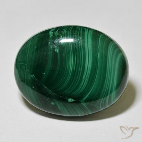 52.50ct Naturale Verde multicolore Malachite, Ovale, Opaco