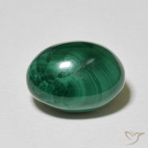 10.19ct Naturale Verde multicolore Malachite, Ovale, Opaco