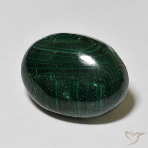 Malachite Verde multicolore naturale da 29.26 ct, Ovale, Opaco