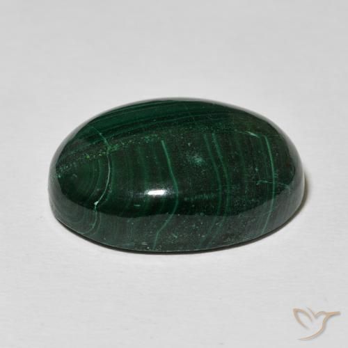 Malachite Verde multicolore naturale da 29.26 ct, Ovale, Opaco