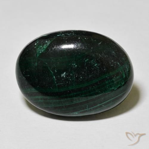 27.90ct Naturale Verde multicolore Malachite, Ovale, Opaco