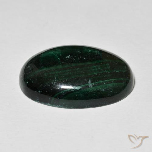 Malachite Verde multicolore naturale da 27.90 ct, Ovale, Opaco