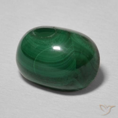 Malachite Verde multicolore naturale da 3.51 ct, Ovale, Opaco