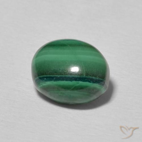 Malachite Verde multicolore naturale da 2.97 ct, Ovale, Opaco