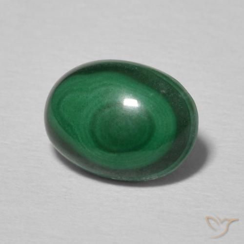 Malachite Verde multicolore naturale da 2.21 ct, Ovale, Opaco