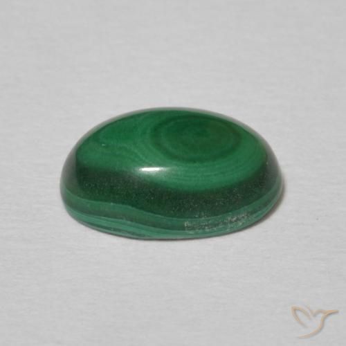 Malachite Verde multicolore naturale da 2.21 ct, Ovale, Opaco