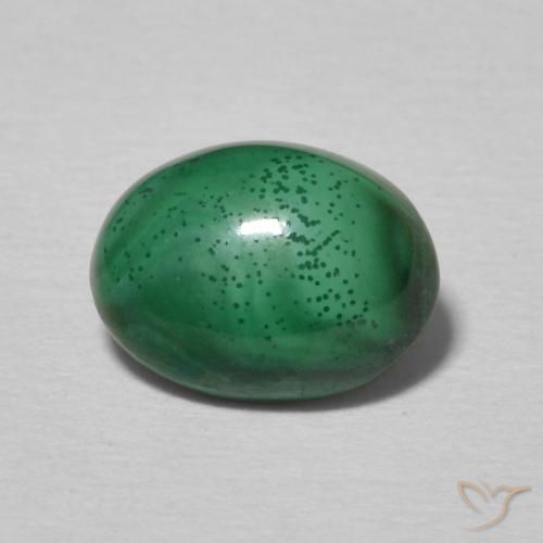 2.32ct Naturale Verde medio Malachite, Ovale, Opaco