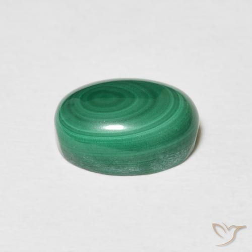 Malachite Verde multicolore naturale da 3.58 ct, Ovale, Opaco