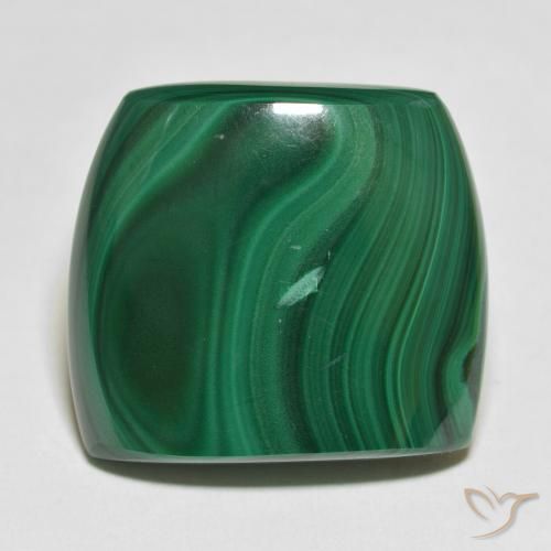 59.08ct Naturale Verde scuro Malachite, Taglio a fantasia, Opaco