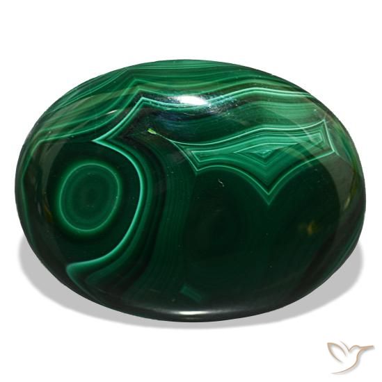53.10ct verde malachite, ovale, opaco
