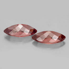 Gemme di Granato malese Color rosa naturale da  ct, Taglio marquise, VS