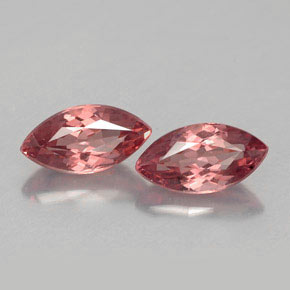 Granato malese naturale rosa da  ct, marchesa, VVS