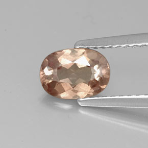 Granato malese naturale rosa da 0,98 ct, taglio ovale, VS