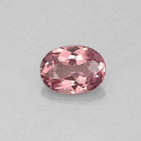 Granato malese naturale rosa da 1,00 ct, taglio ovale, VVS