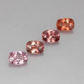 Granato malese naturale multicolore da 4,57 ct, taglio a cuscino, VVS-VS