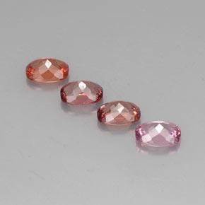 Granato malese naturale multicolore da 4,57 ct, taglio a cuscino, VVS-VS