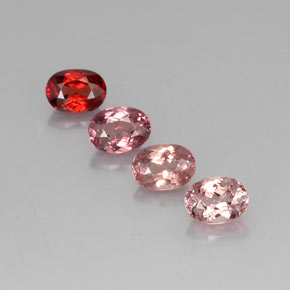 Granato malese naturale multicolore da 4,84 ct, taglio ovale, VVS-VS