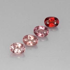 Granato malese naturale multicolore da 4,84 ct, taglio ovale, VVS-VS