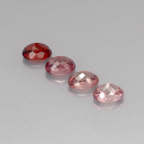 Granato malese naturale multicolore da 4,84 ct, taglio ovale, VVS-VS