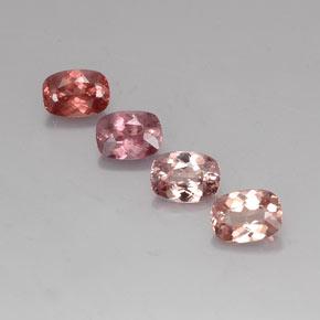 Granato malese naturale multicolore da 4,31 ct, taglio a cuscino, VVS-VS