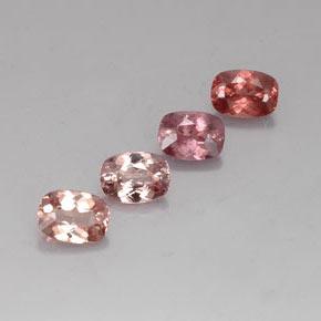Granato malese naturale multicolore da 4,31 ct, taglio a cuscino, VVS-VS