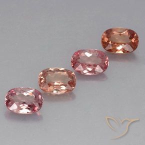 Gemme di Granato malese Rosa arancio naturale da 3.85 ct, Taglio a cuscino, VVS-VS