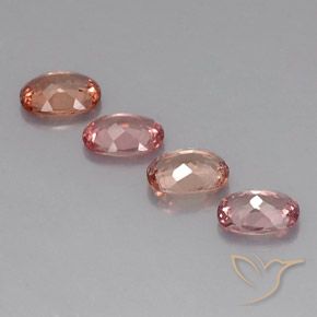 Gemme di Granato malese Rosa arancio naturale da 3.85 ct, Taglio a cuscino, VVS-VS