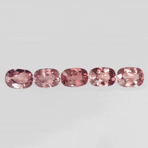 5.43ctw Naturale Rosa chiaro Granato malese, Cuscino, VVS-VS, Photo A