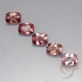5.21ctw Naturale Rosa arancio Granato malese, Cuscino, VVS-VS, Photo A