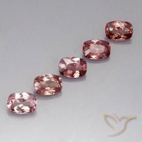 Gemme di Granato malese Rosa arancio naturale da 5.21 ct, Cuscino, VVS-VS