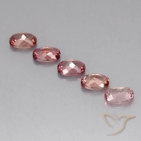 Gemme di Granato malese Rosa arancio naturale da 5.21 ct, Cuscino, VVS-VS