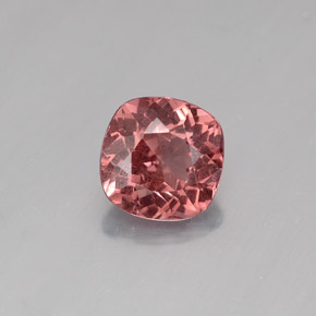 Granato malese naturale rosa da 1,36 ct, taglio a cuscino, VS