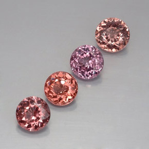 Gemme di Granato malese Multicolore naturale da  ct, Taglio rotondo, VVS-VS