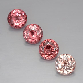 Granato malese naturale multicolore da 4,90 ct, taglio rotondo, VVS-VS