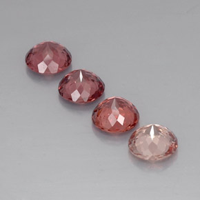 Granato malese naturale multicolore da 4,90 ct, taglio rotondo, VVS-VS