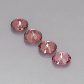 Granato malese naturale multicolore da 3,88 ct, taglio rotondo, VVS-VS