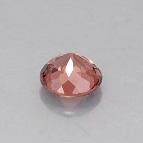 Granato malese Rosa arancione naturale da 1.34 ct, Taglio rotondo, VVS-VS