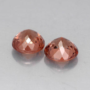Granato malese naturale arancione da  ct, taglio rotondo, VVS-VS