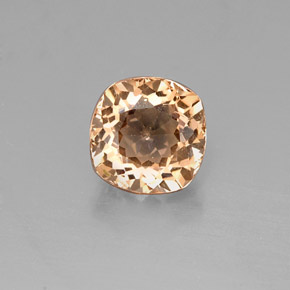 Granato malese Color champagne naturale da 0.84 ct, Taglio a cuscino, VVS