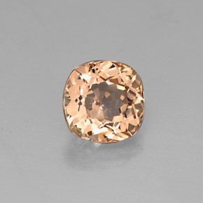 Granato malese Color champagne naturale da 0.84 ct, Taglio a cuscino, VVS