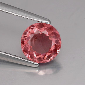 Granato malese naturale rosa da 1,31 ct, taglio rotondo, VS