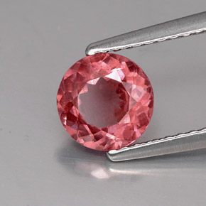 Granato malese naturale rosa da 1,31 ct, taglio rotondo, VS