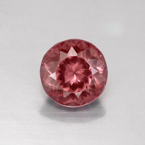 Granato malese Rosato naturale da 1.41 ct, Taglio rotondo, VVS-VS